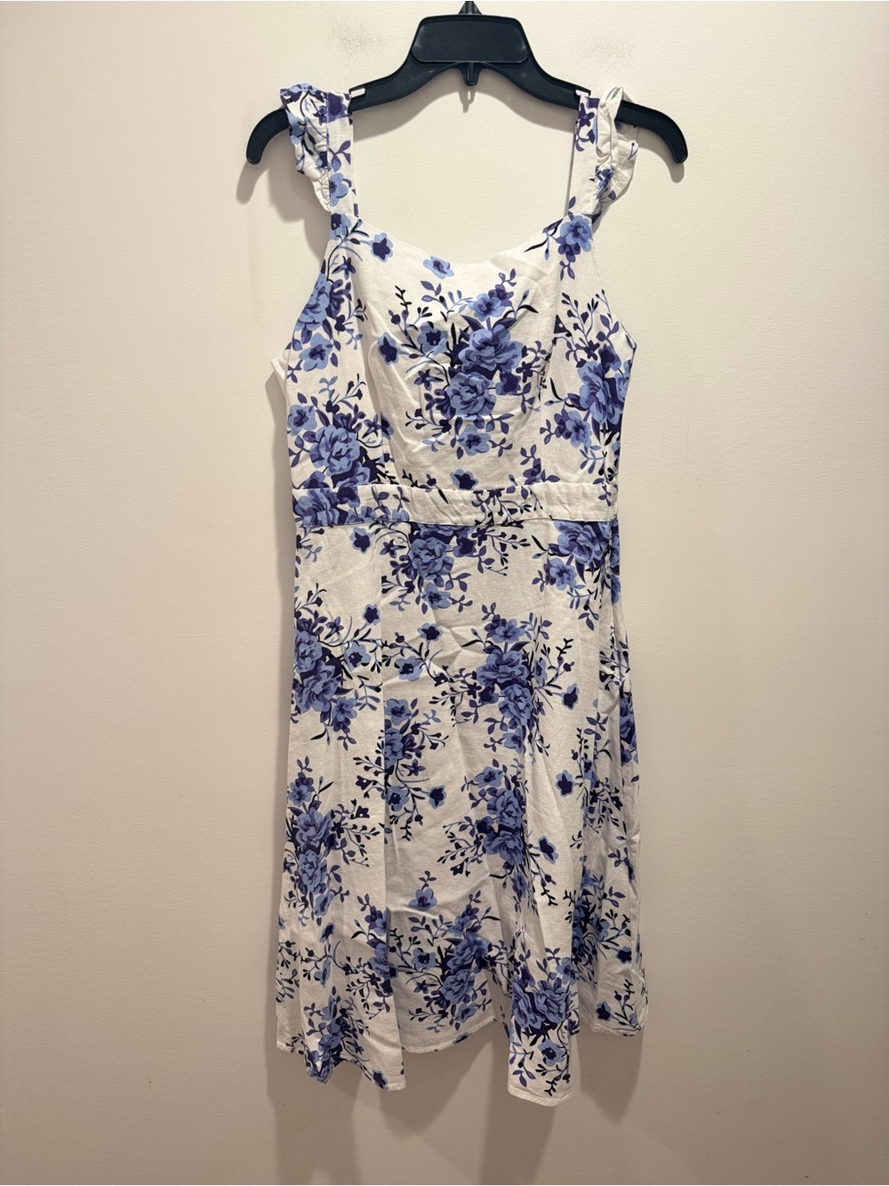 Linen Blend Nicole Miller Floral Dress
